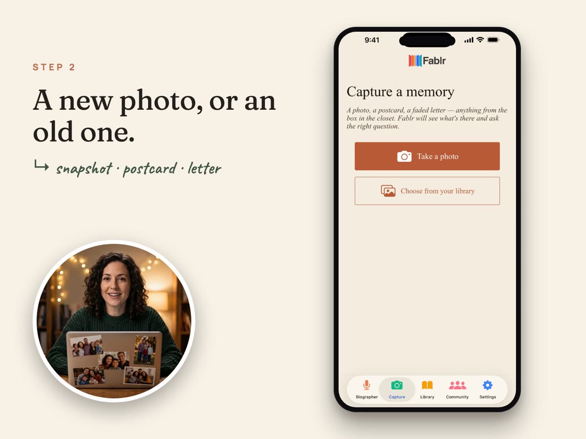 Capture a photo memory